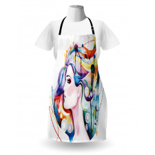 Grunge Young Woman Apron
