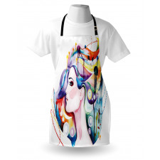 Grunge Young Woman Apron