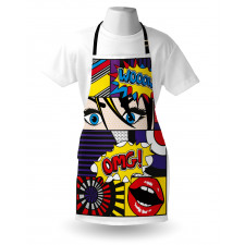 Comic Book Pattern Apron