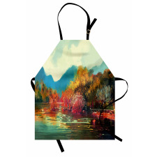 Surreal Autumn Forest Apron