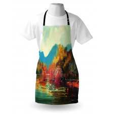 Surreal Autumn Forest Apron