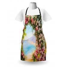 Antique Arch Rose Petals Apron