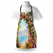 Antique Arch Rose Petals Apron