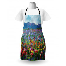 Rural Landscape Tulip Apron