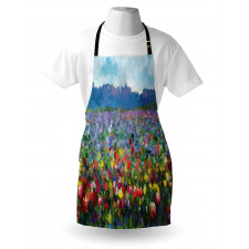 Rural Landscape Tulip Apron