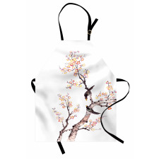 Chinese Paint of Flowers Apron