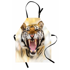 Young Panthera Growling Apron