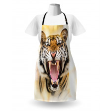 Young Panthera Growling Apron