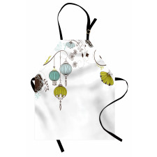 Abstract New Year China Apron