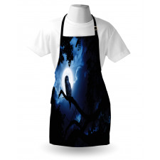 Quite Woodland Full Moon Apron