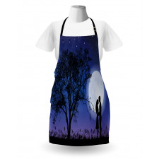 Romantic Man Woman Hug Apron