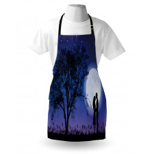 Romantic Man Woman Hug Apron