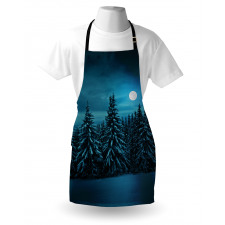 Tranquil Snowy Woodland Apron