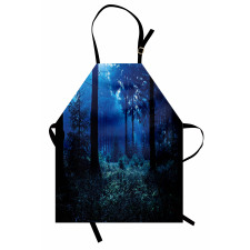 Misty Fall Nature Scenery Apron