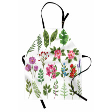 Exotic Flowers and Ferns Apron