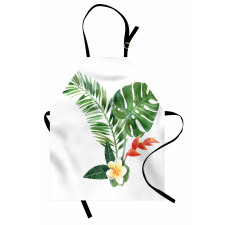 Blooming Tropical Fern Apron