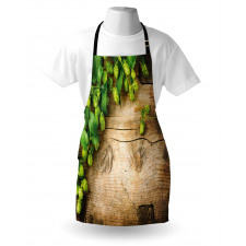 Hop Twigs on Wood Apron