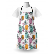 Black White Vegetable Apron