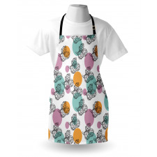 Black White Vegetable Apron