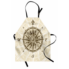 Sun Motifs Sepia Apron