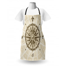 Sun Motifs Sepia Apron