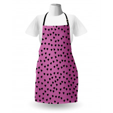 Black Hearts Romantic Apron