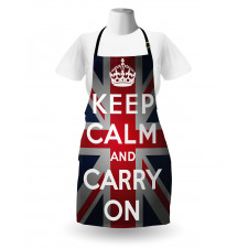 Words Crown UK Flag Apron