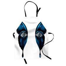 Realistic Female Butterfly Apron