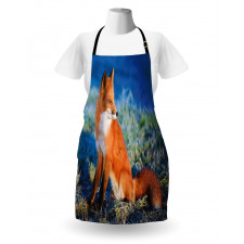 Serene Cold Autumn Field Apron