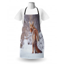 Snowy Country Furry Animal Apron