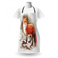 Watercolor Bushy Tail Tod Apron