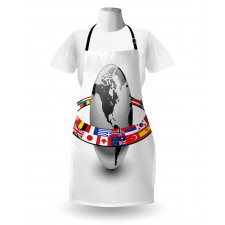Orbit of National Flags Apron