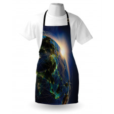 Vivid Globe Space Network Apron