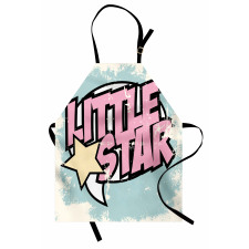 Grunge Retro Star Apron