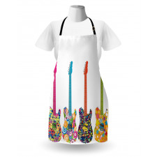 Colorful Flowers Star Apron