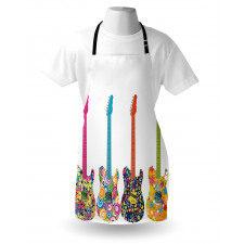 Colorful Flowers Star Apron