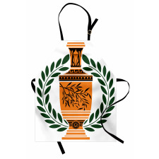 Greek Vase Laurel Apron