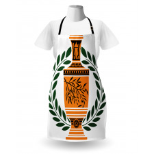 Greek Vase Laurel Apron