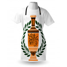 Greek Vase Laurel Apron