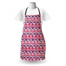 Blue Anchors Apron