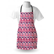 Blue Anchors Apron