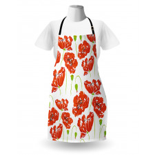 Doodle Poppies Apron