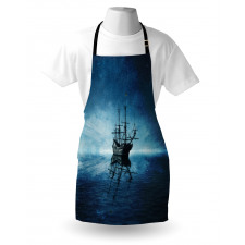 Night Sky Ocean Apron