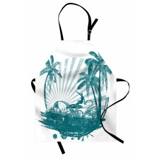 Grunge Tropical Apron