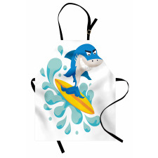 Funny Shark Surf Apron