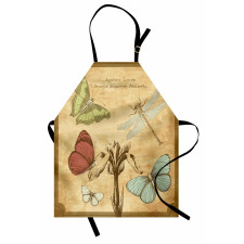 Retro Butterflies Art Apron