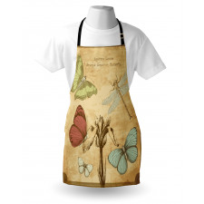 Retro Butterflies Art Apron