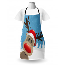 Reindeer Rudolph Hat Apron