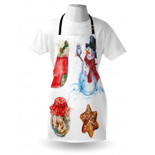 Watercolor Xmas Apron