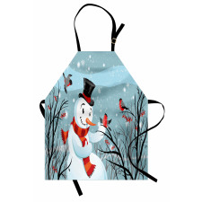 Snowy Winter Tree Apron